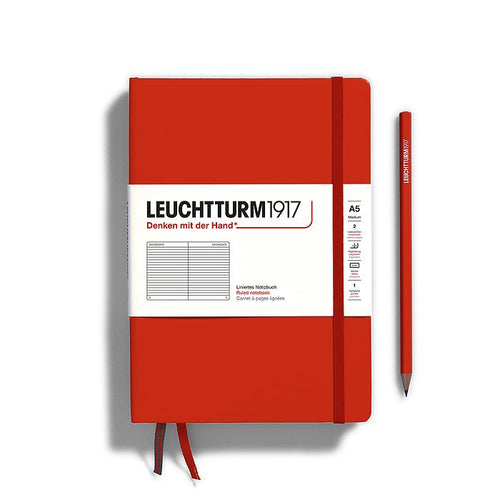 Leuchtturm A5 Ruled Hardback Notebook - Red Fox