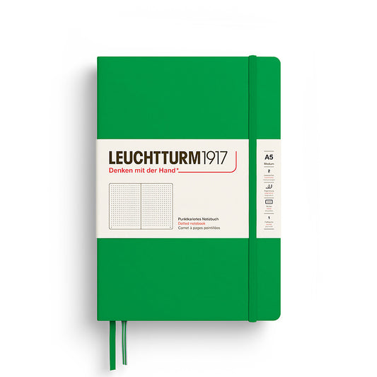 Leuchtturm A5 Dotted Hardcover Notebook - Spring Leaf