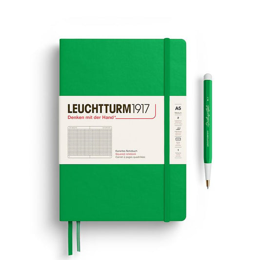 Leuchtturm A5 Squared Hardcover Notebook Spring Leaf