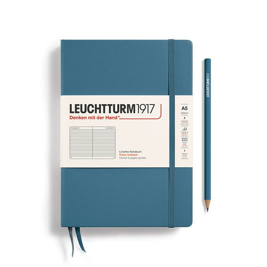 Leuchtturm A5 Ruled Notebook Stone Blue