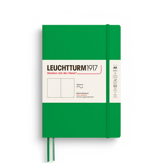 Leuchtturm A5 Plain Softback Notebook -Spring Leaf