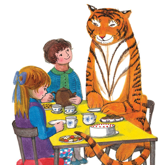 Tiger who came to Tea - table