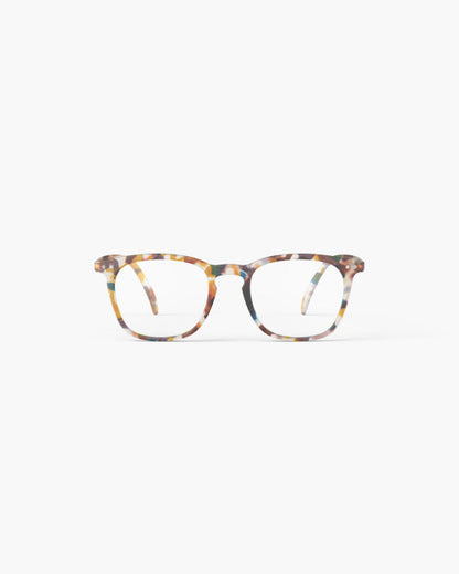 Unisex Reading Glasses - Style E - Colour Blue Tortoise +2.5