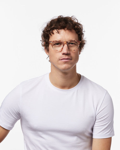 Unisex Reading Glasses - Style E - Colour Blue Tortoise +2.5