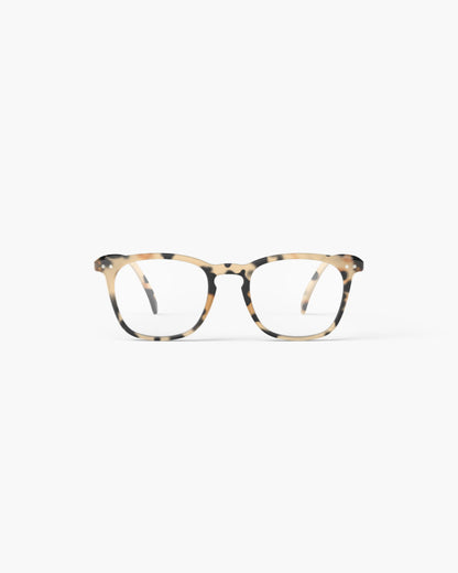 Unisex Reading Glasses - Style E - Light Tortoise +2