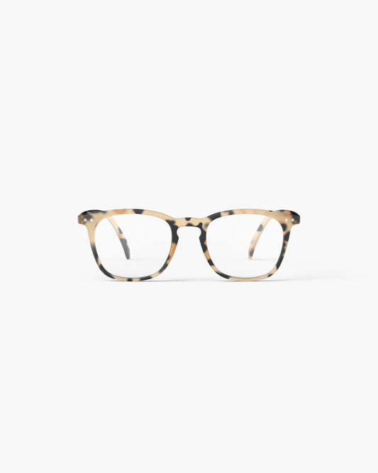 Unisex Reading Glasses - Style E - Light Tortoise +3