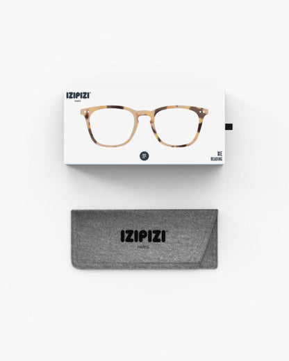 Unisex Reading Glasses - Style E - Light Tortoise +2