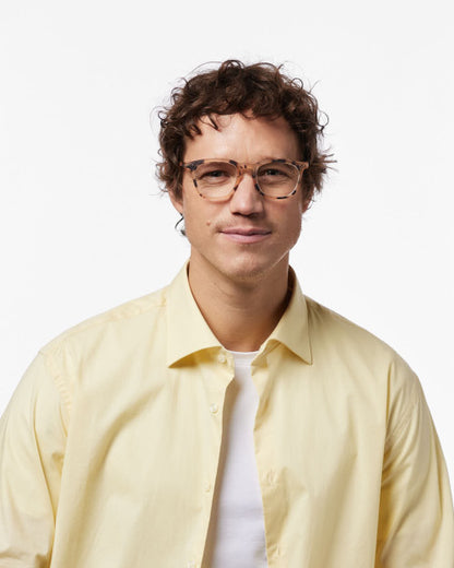 Unisex Reading Glasses - Style E - Light Tortoise +2