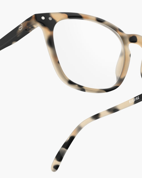 Unisex Reading Glasses - Style E - Light Tortoise +2