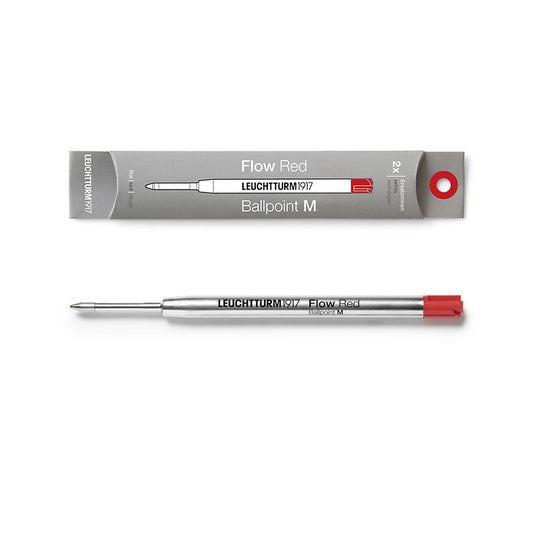 Red Ink Refill for Drehgriffel Pen by Leuchtturm1917 - Pack of 2