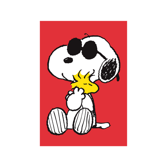 Snoopy Minicard Woodstock Hug