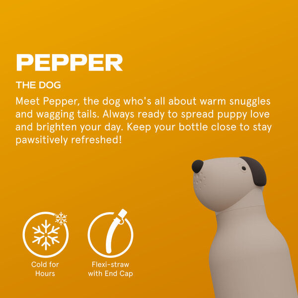 Beige Dog Bestie Bottle