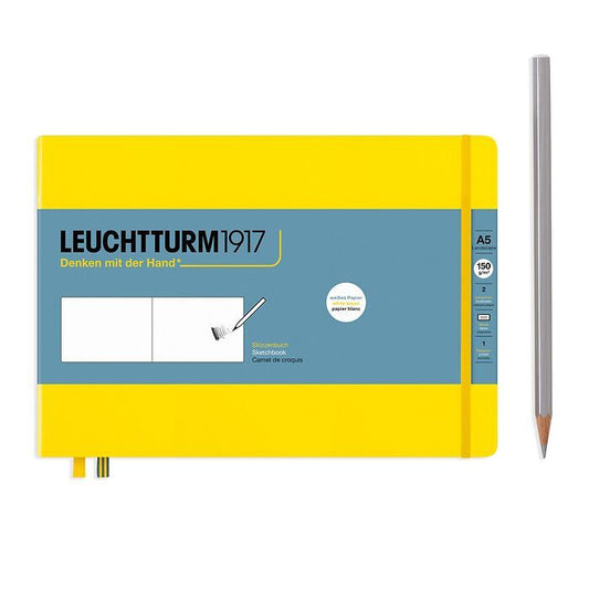 Leuchtturm A5 Landscape Sketchbook Lemon