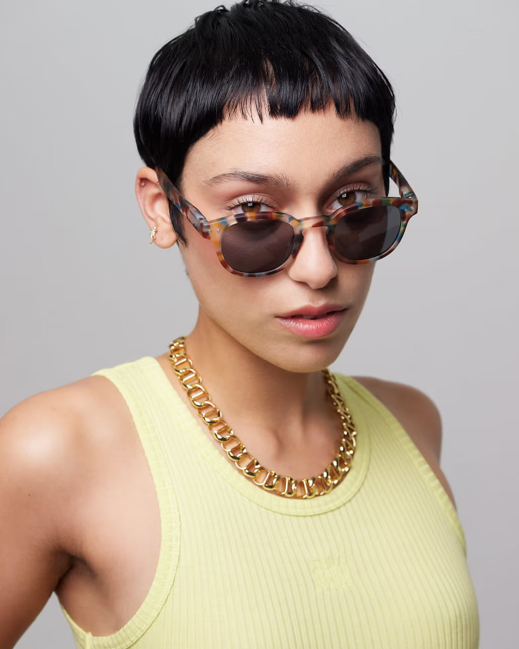 Unisex Sunglasses - Style C Blue Tortoise