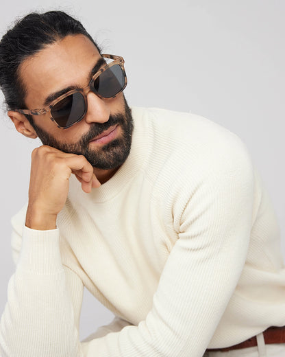 Unisex Sunglasses - Style L - Light Tortoise