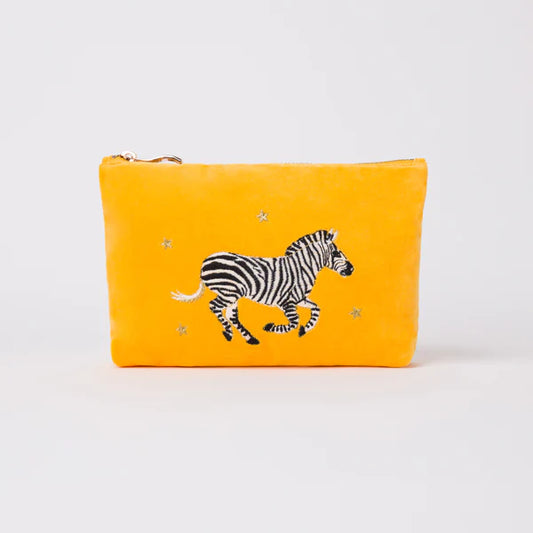Zebra Mini Pouch - Yellow