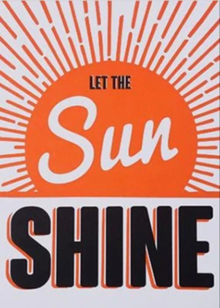 Let The Sun Shine Postcard
