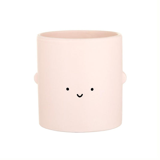 Cream (pinky cream) Smile Toki Plant Pot