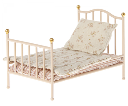 Maileg - Vintage bed, Mouse - Rose