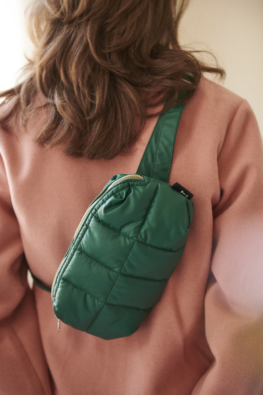 Cilou Puffy Belt Bag in Aventurine by Tinne + Mia