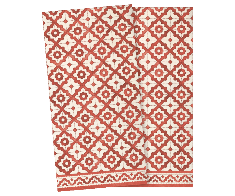 Napkin, Mosaic Large - Red