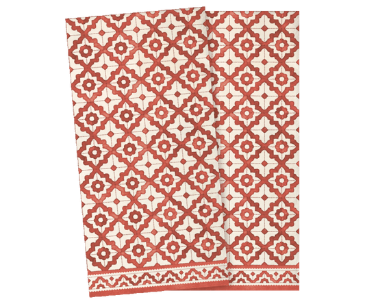 Napkin, Mosaic Large - Red