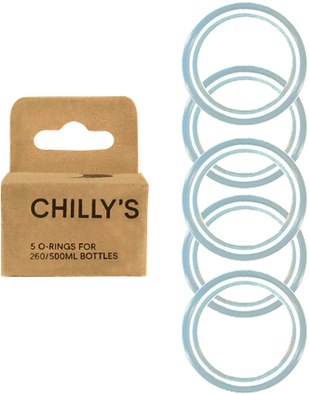 Chilly's Silicon O-ring Seals for 260 ml or 500 ml bottles - pack of 5