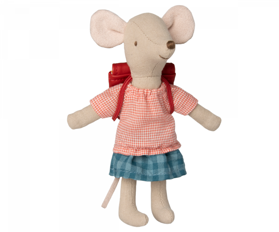 Tricycle mouse, Big Sister with Bag Red