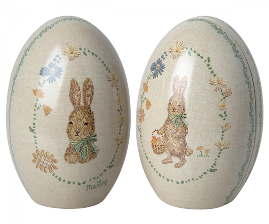 Easter egg Metal - Blue -Large