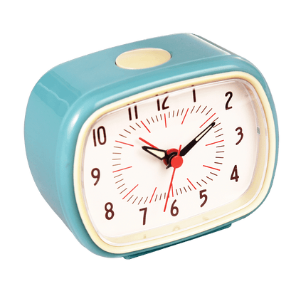 Retro Blue Alarm Clock