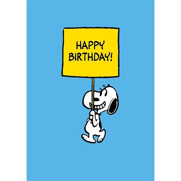 Snoopy - Happy Birthday Sign
