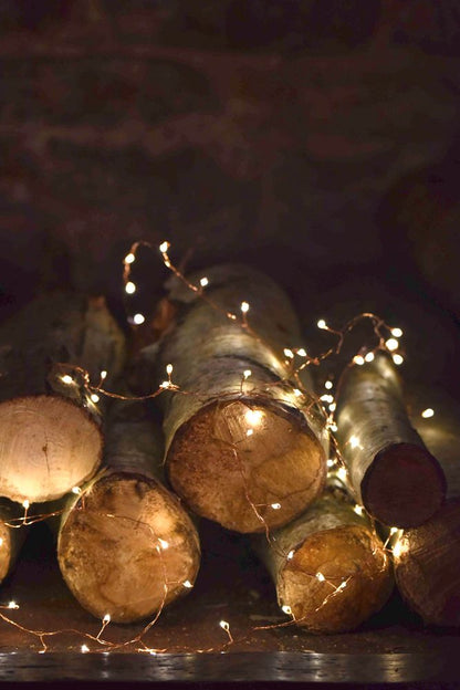 Cluster Copper Chain 150 lights 7.5 m