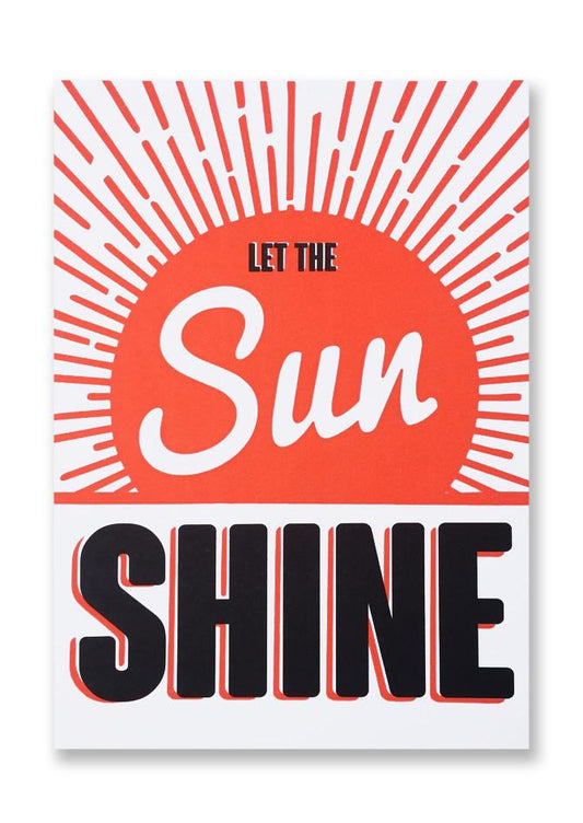 Let the Sun Shine Postcard