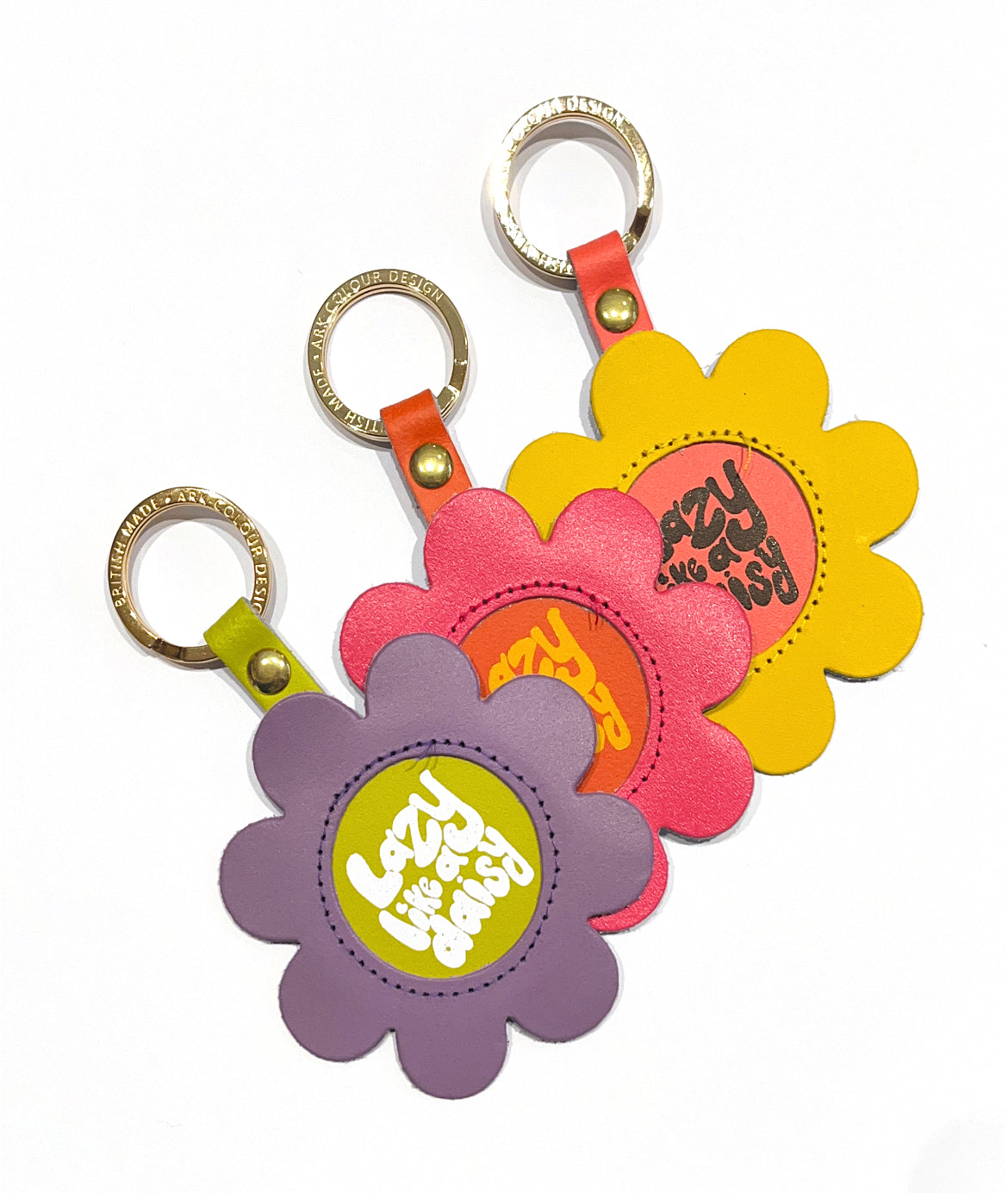 Lazy Daisy Key Fob, Yellow