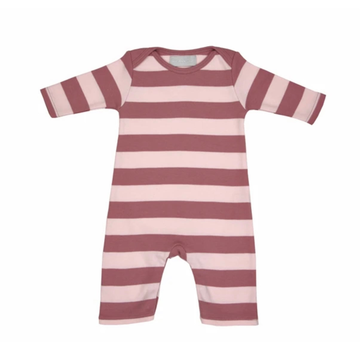 Vintage and Powder Pink Striped All-in-One