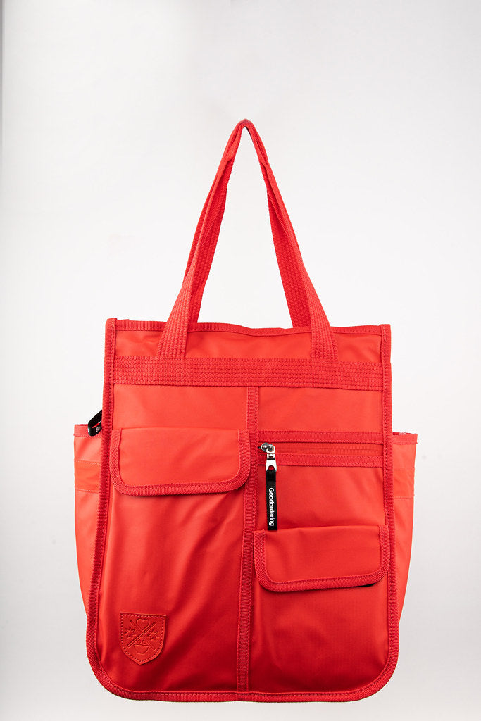 Monochrome Good Ordering 3 in 1 Backpack/Shopper/Pannier - Red