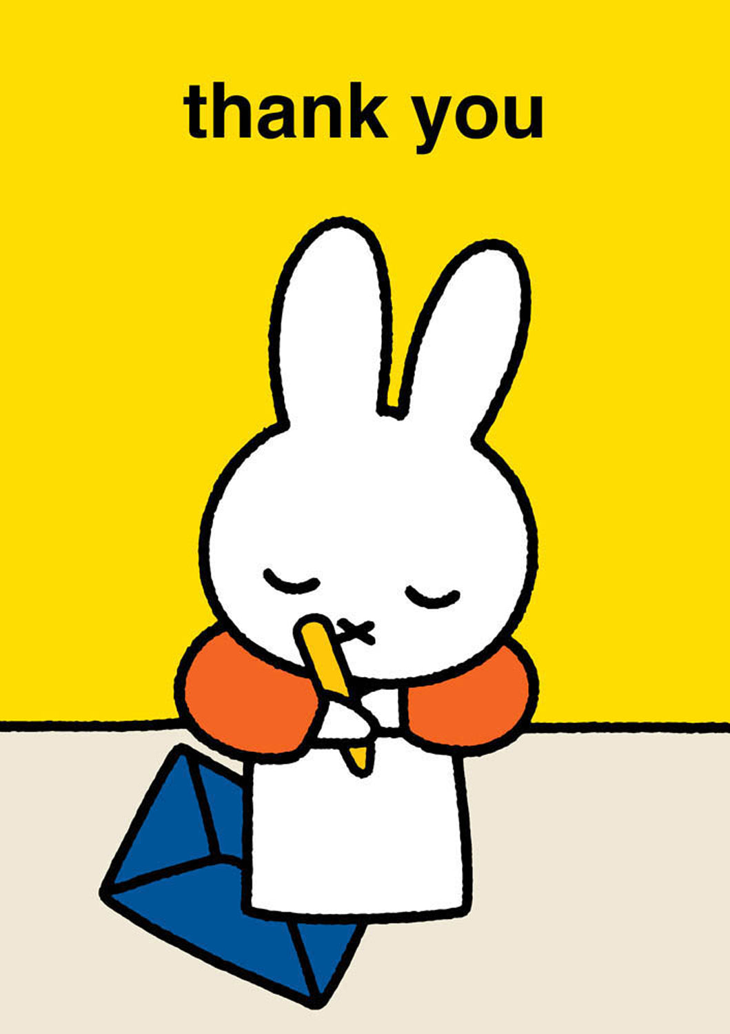 Miffy writing - Thank You