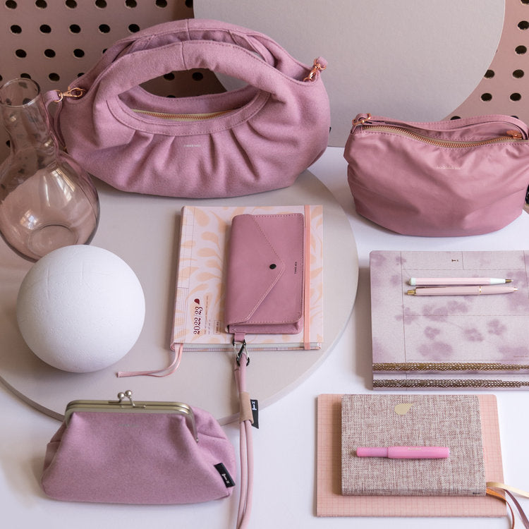 Cho Pouch in Coral Pink by Tinne + Mia