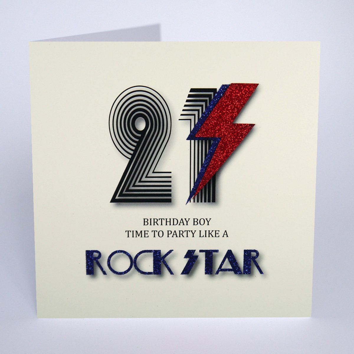 21 time to party like a rock star - Large Card