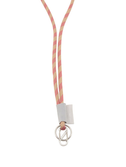 Lore Puffy Key Lanyard in Stripes Apricot by Tinne + Mia