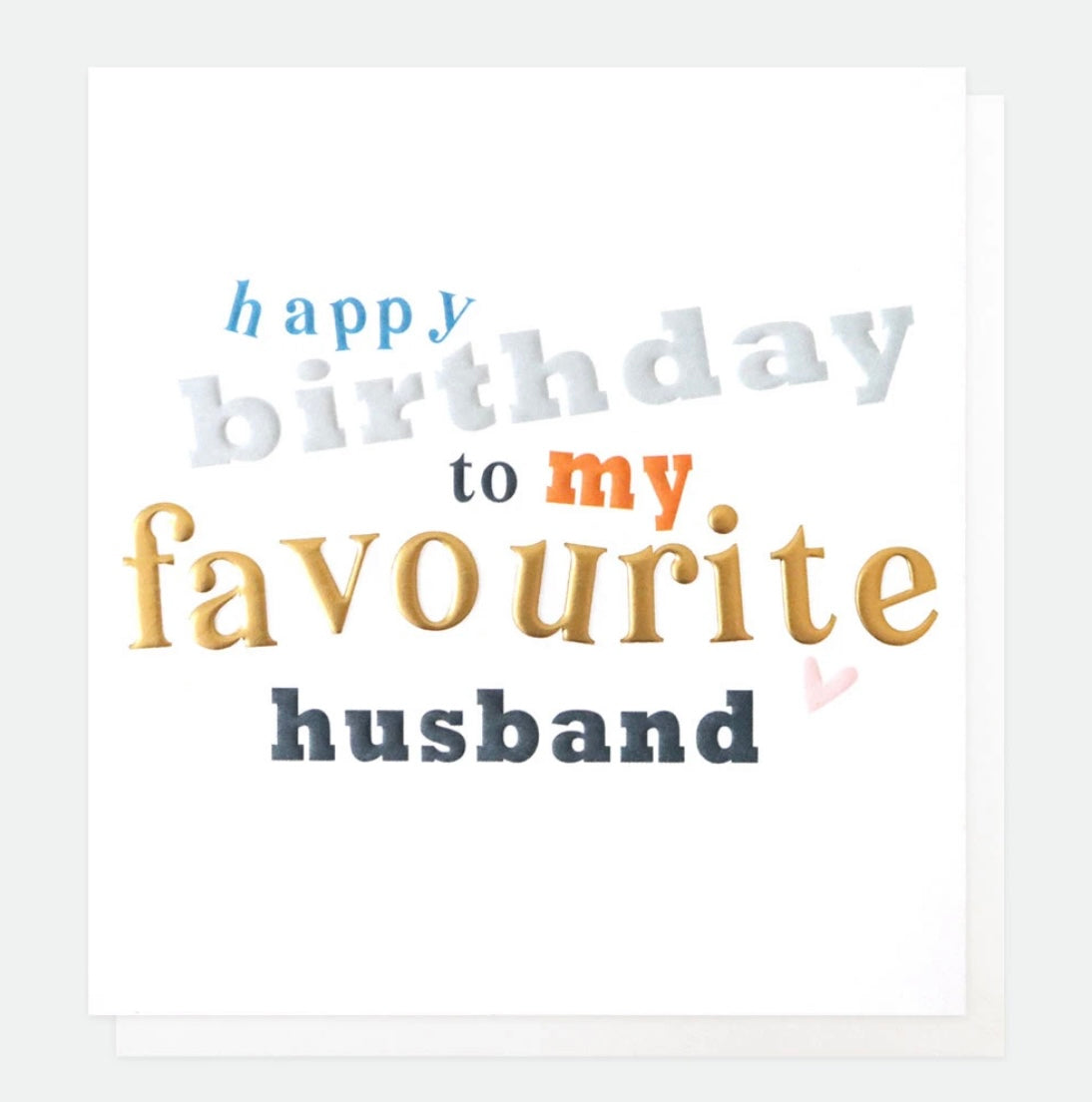 Favourite Husband Birthday card