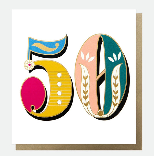 50 Carnival Birthday card
