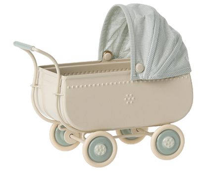 Maileg Pram Micro Blue