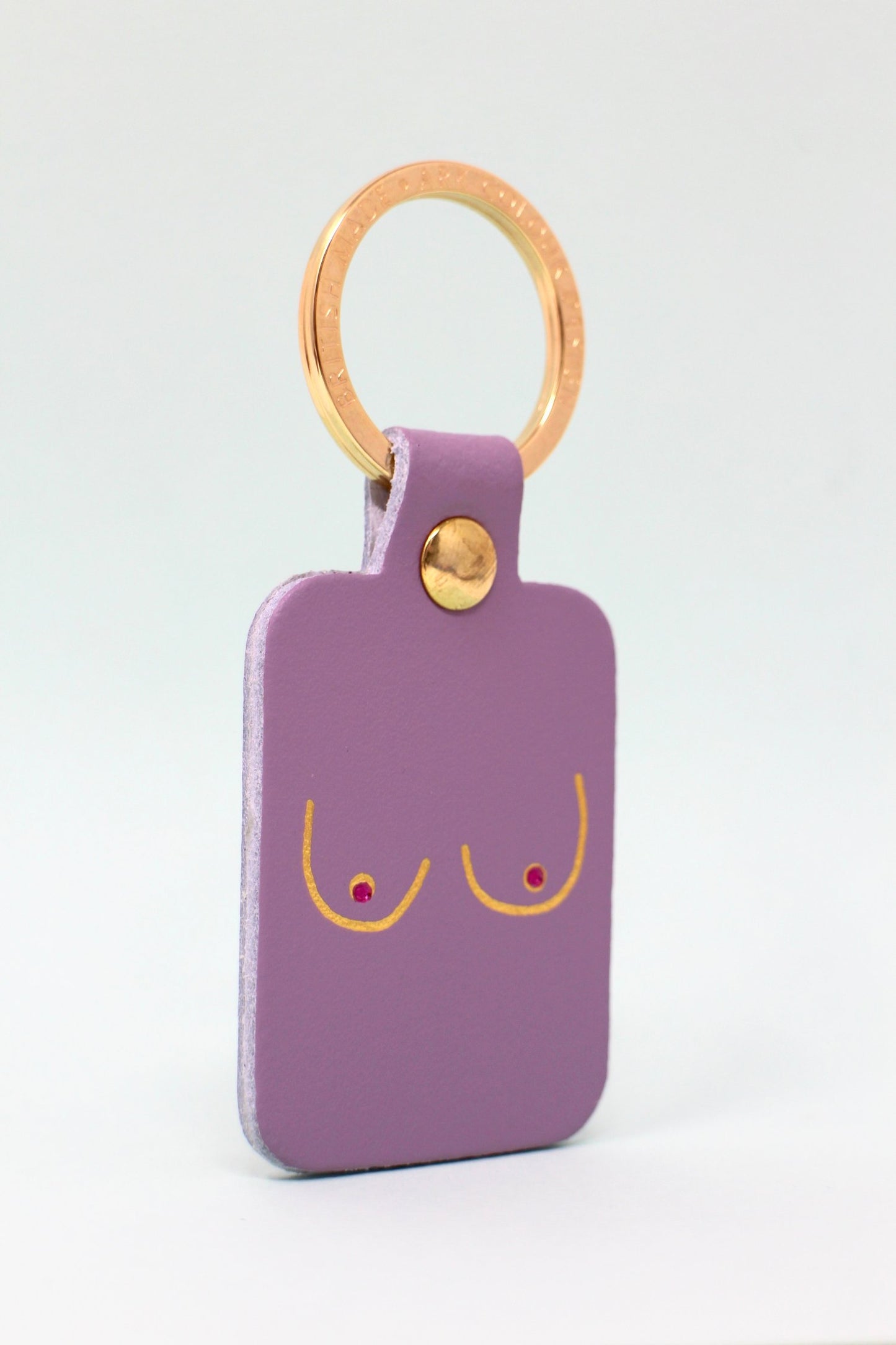 Boobs Key Fob Lilac