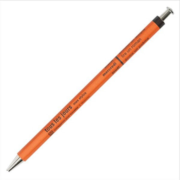 Tous Les Jours Fine Ballpoint Pen - Orange