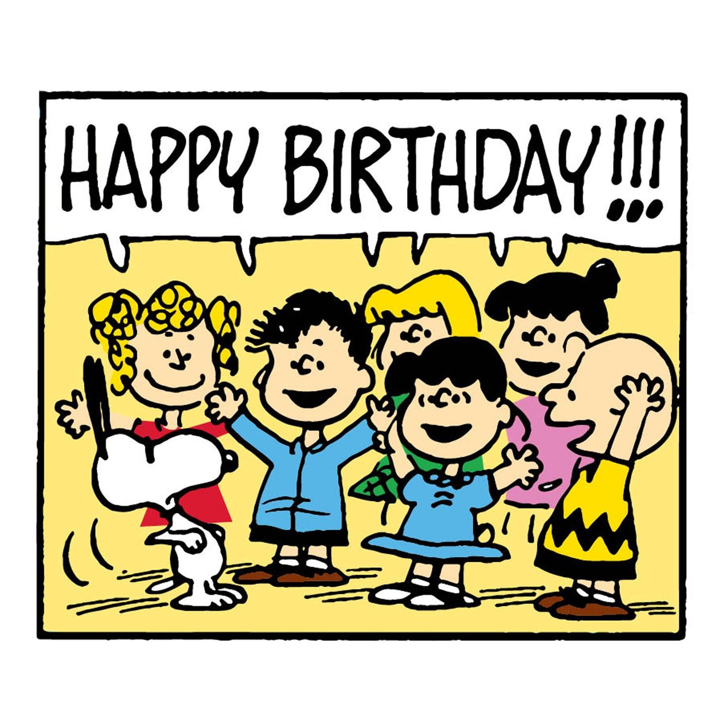 Snoopy and The Gang Happy Birthday