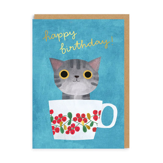 Teacup Kitten Happy Birthday
