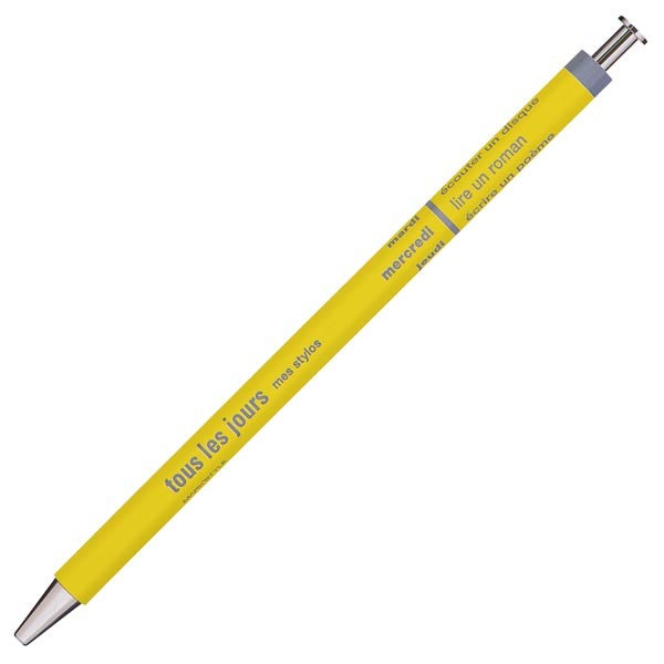 Tous Les Jours Fine Ballpoint Pen - Yellow