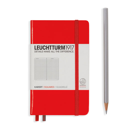 Leuchtturm A6 Squared Notebook Red