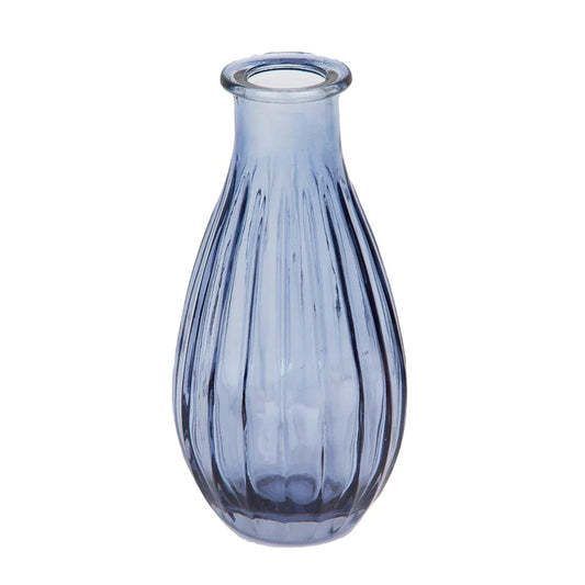 Navy Blue Glass Bud Vase